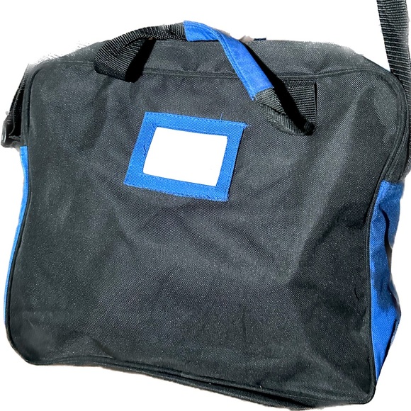 NATIONAL HIGH SCHOOL RODEO ASSOC MESSENGER CANVAS LAPTOP SHOULDER BAG W/POCKETS - Picture 3 of 6